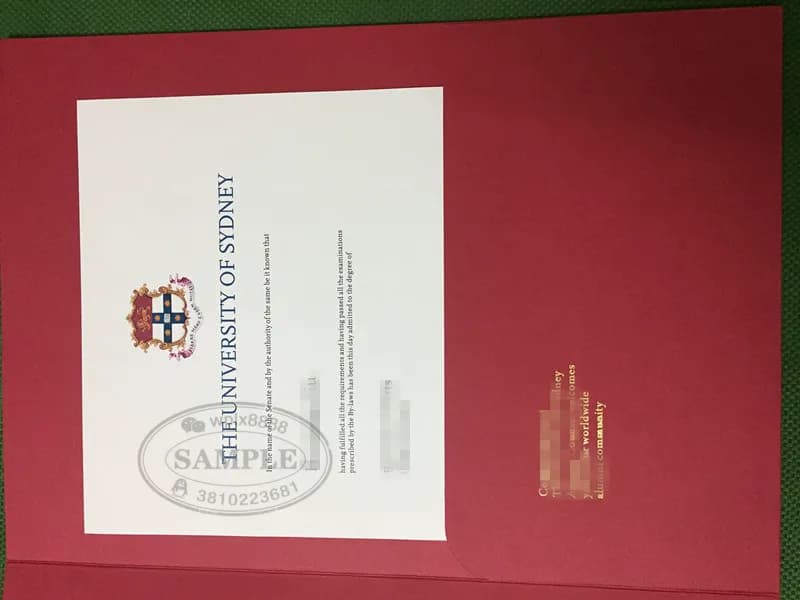 澳洲悉尼大学毕业证学位证实拍样本 (USYD学历认证参考)