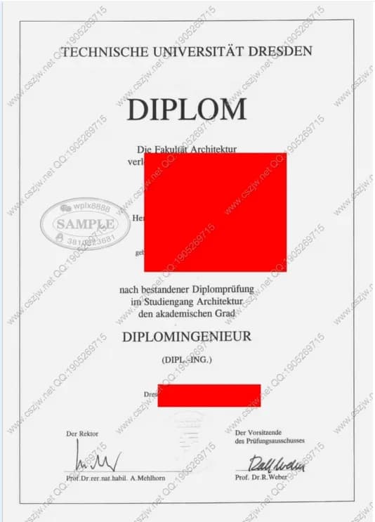 德国德累斯顿工业大学建筑学专业毕业证学位证案例