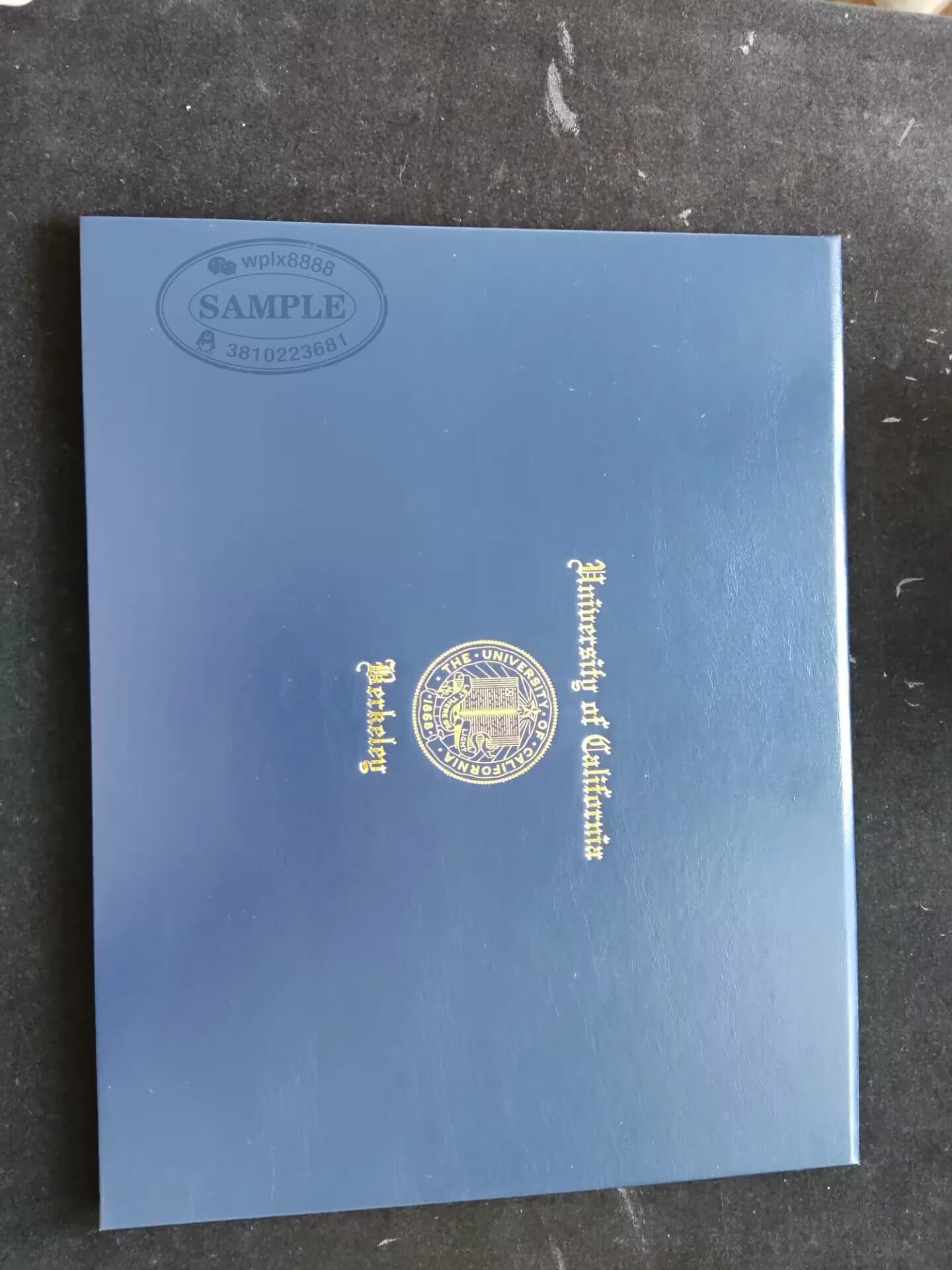 美国加州大学伯克利分校学位证封皮样式与学历认证参考