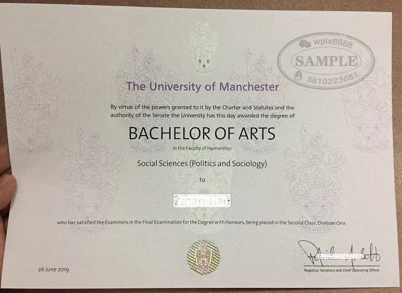 英国曼彻斯特大学文学学士学位证办理案例