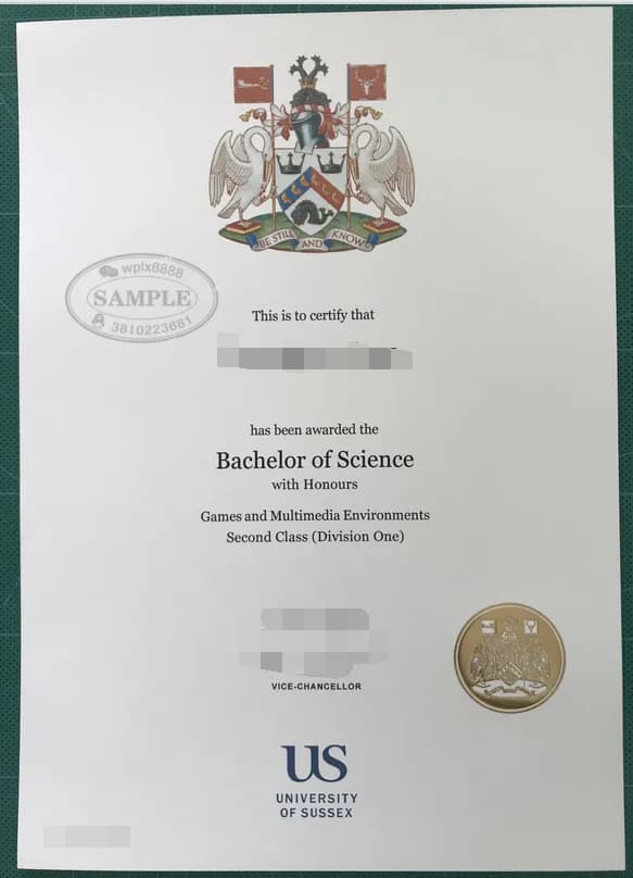 英国萨塞克斯大学学位证样本与留学生学历认证指南