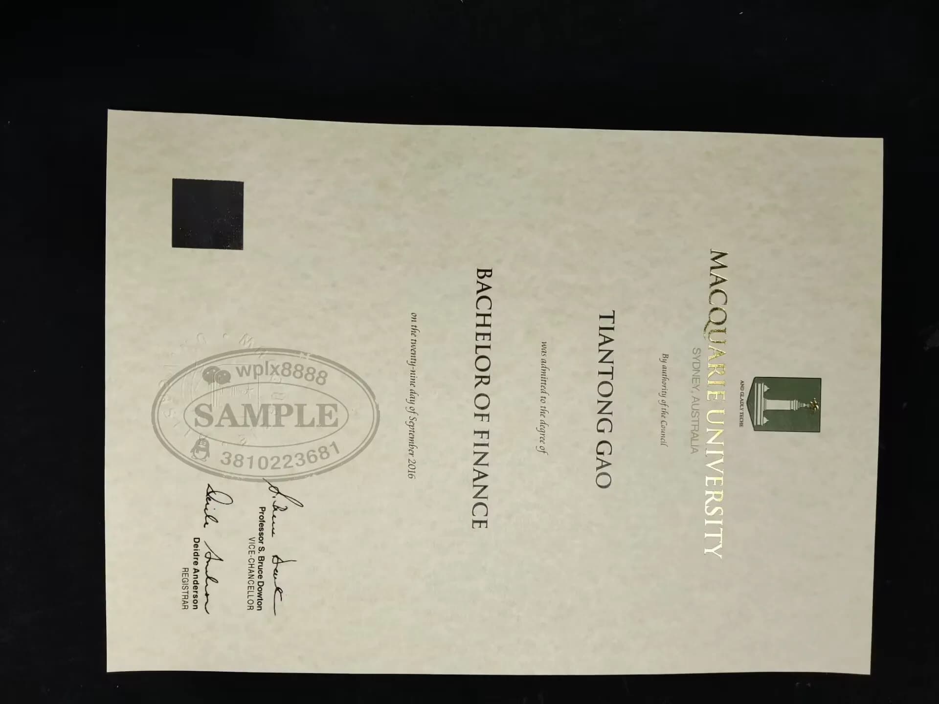 澳大利亚麦考瑞大学金融专业毕业证样本及学历认证指南 澳大利亚麦考瑞大学金融专业毕业证样本及学历认证指南