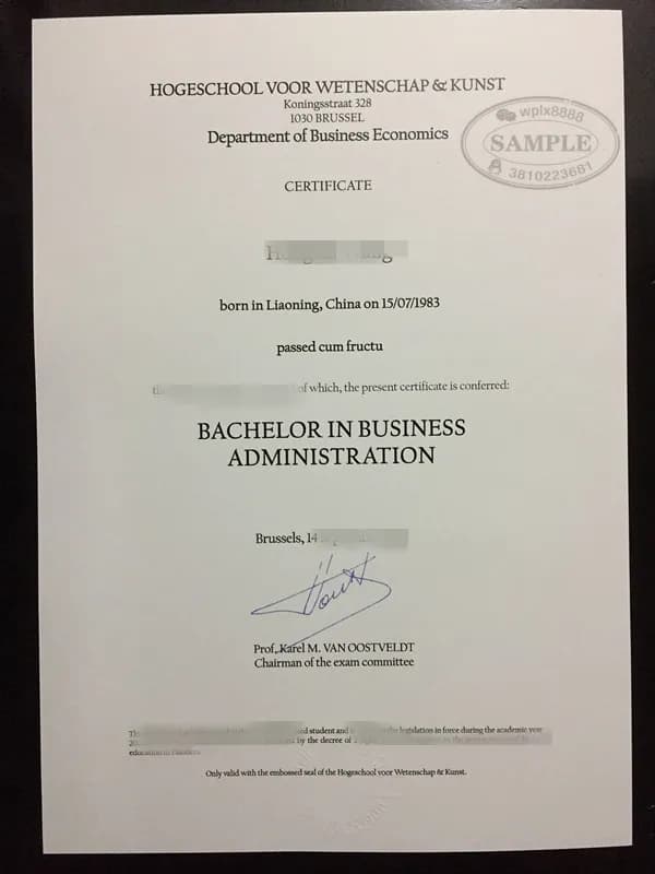 比利时科学艺术大学学院毕业证办理及学历认证参考 比利时科学艺术大学学院毕业证办理及学历认证参考