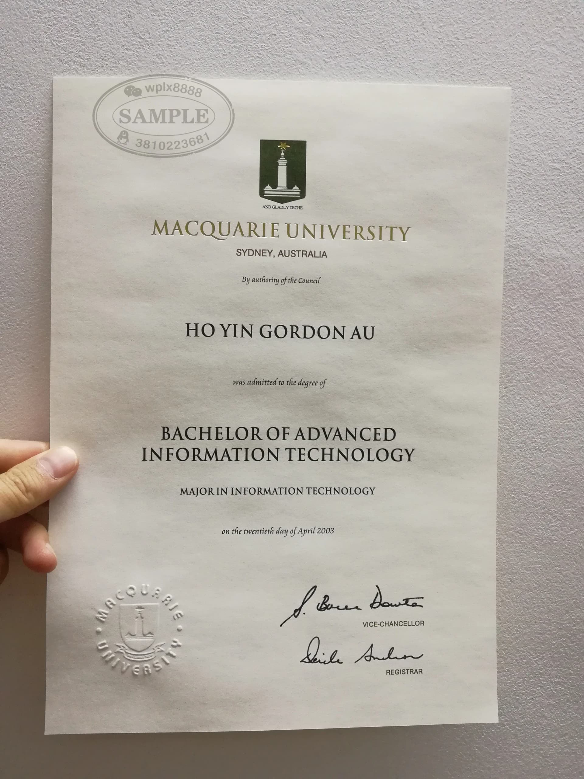 澳洲麦考瑞大学信息技术本科毕业证样本与认证解析 澳洲麦考瑞大学信息技术本科毕业证样本与认证解析