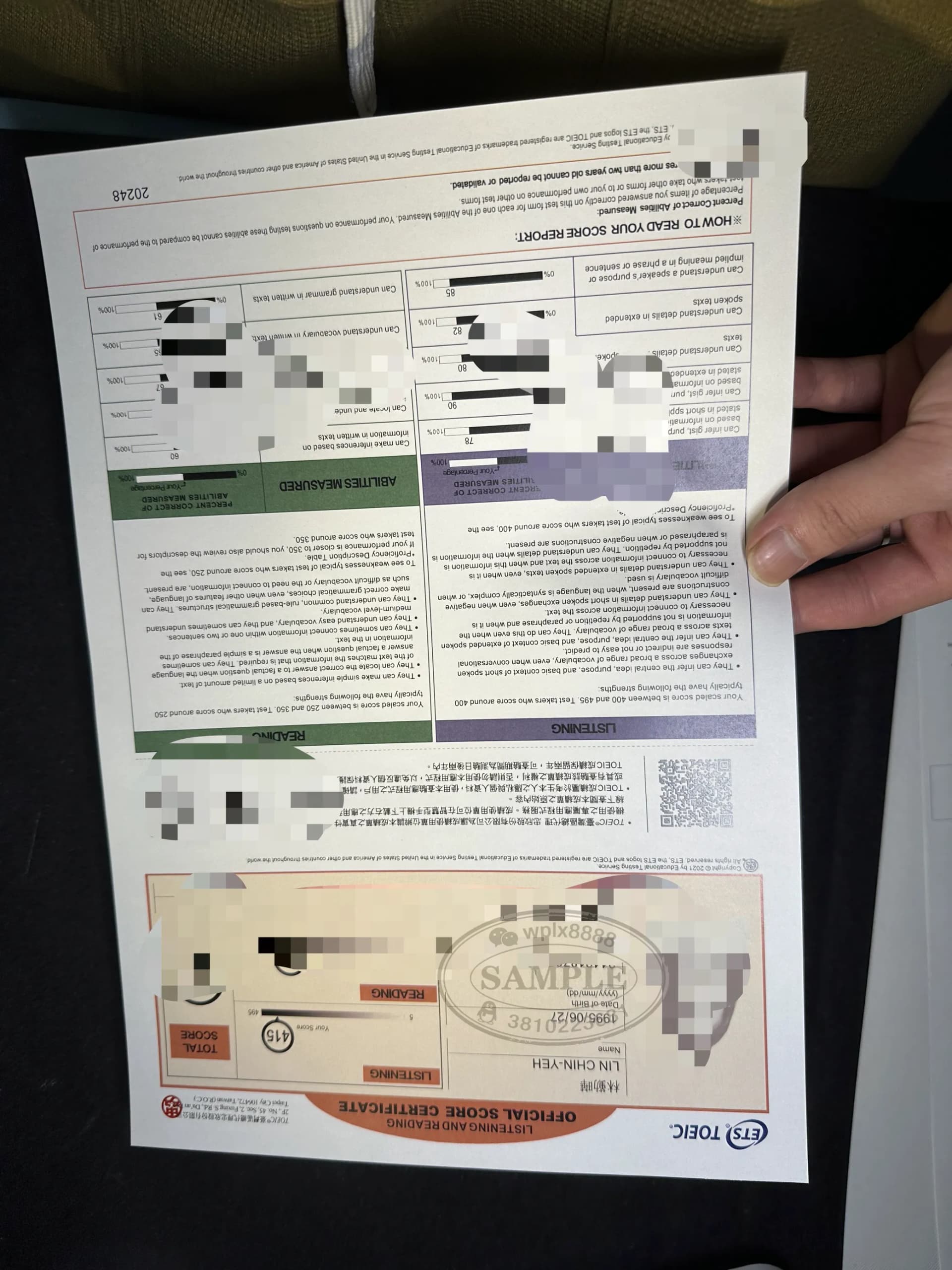 TOEIC托业考试官方成绩单样本与职场认可度分析 TOEIC托业考试官方成绩单样本与职场认可度分析
