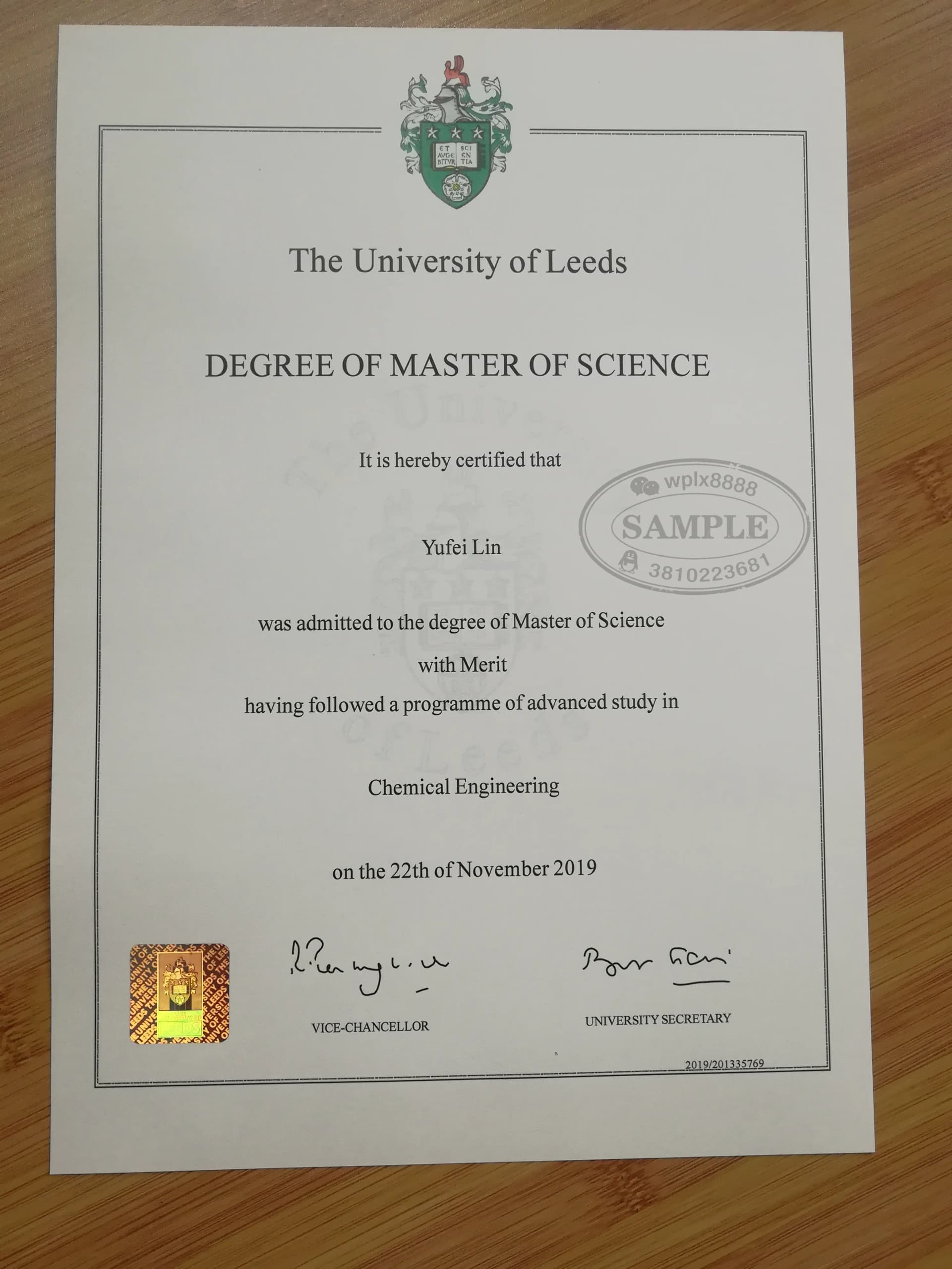 英国利兹大学硕士学位证书样本及学历认证价值解析 英国利兹大学硕士学位证书样本及学历认证价值解析